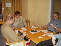 Myre BK møter Trimplex 2. Fra venstre Kjell Bråthen, Arne Klausen og Johs Pedersen
