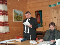 Arvid Bræck åpner generalforsamlingen