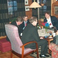 En del fra klubben ble med Pål Fondevik hjem der Berit hold busrdagsselskap